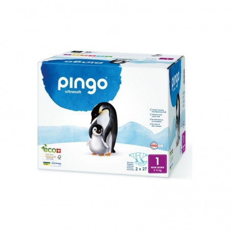 PINGO New Born Taille 1 (2-5kg) couches | 2*27 u