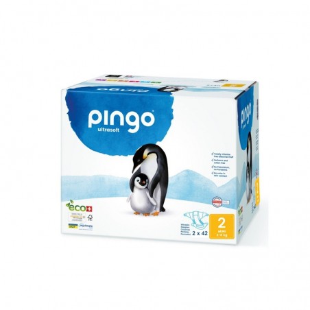 PINGO Mini Jumbo Taille 2 (3-6KG) couches | 2*42 u