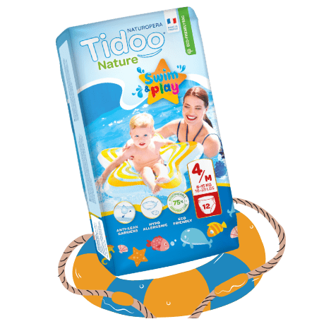 TIDOO culotte de bain Piscine Taille 4/M  (8-15kg) | 12 u