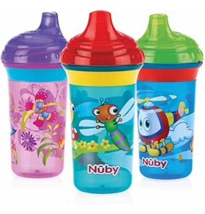 NUBY Gobelet anti-goutte filp-it poly +12 mois 300 ml Réf: ID9688