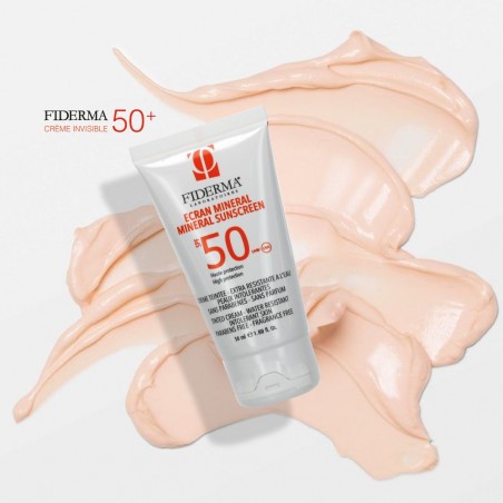 FIDERMA écran solaire minéral spf 50 teinté | 50 ml