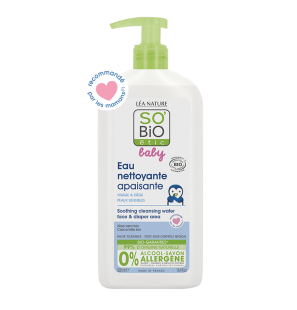 SO'BIO ETIC BABY eau nettoyante apaisante | 500 ml