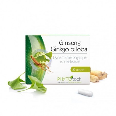 YVES PONROY Ginseng Ginkgo Biloba boite 20 gélules