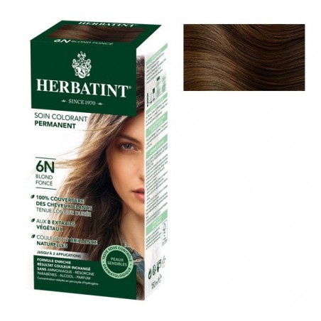 HERBATINT- Coloration Cheveux Naturelle 6N Blond foncé - 150ml -