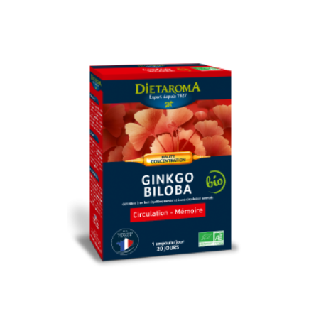 DIETAROMA GINKGO BILOBA boite 20 ampoules