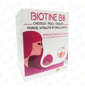 BC PHARMA BIOTINE B8 Cheveux - Peau - Ongles boite 80 gélules