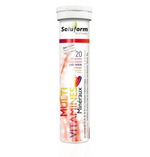 SOLUFORM Multivitamines Minéraux boite 20 comprimés effervescents