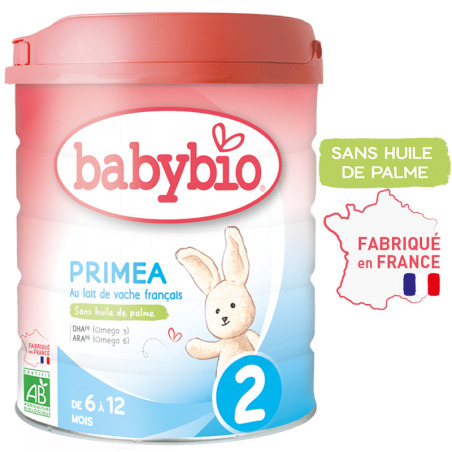 BABYBIO PRIMEA lait infantile bio 2ème âge | 800 G