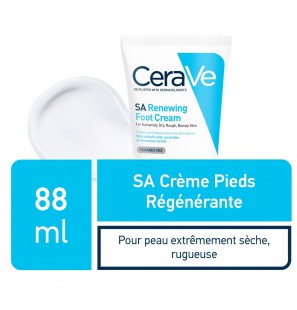 CeraVe SA Crème Régénérante Pieds Très Secs et Abîmés | 88ml