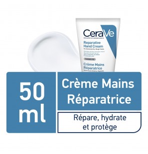 CeraVe Crème Réparatrice Mains Sèches et Abîmées | 50ml