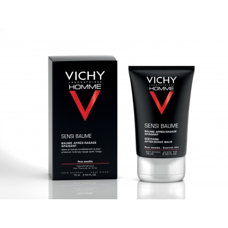 Vichy Homme Sensi-Baume Ca. Baume Après-Rasage Fortifiant Peau Sensible | 75ml