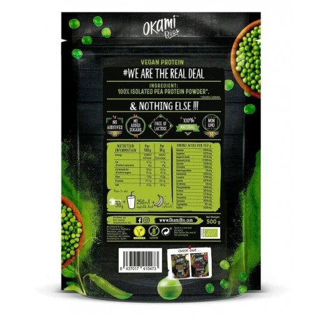 OKAMI Bio protéine de pois 500 G