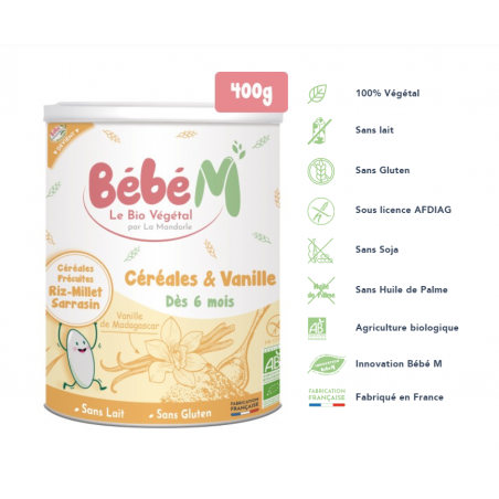 BEBE M VANILLE céréales | 400 G