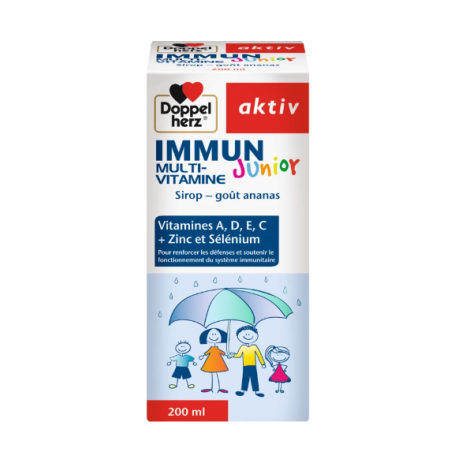 DOPPEL HERZ IMMUNO JUNIOR multivitamines sirop 200 ml