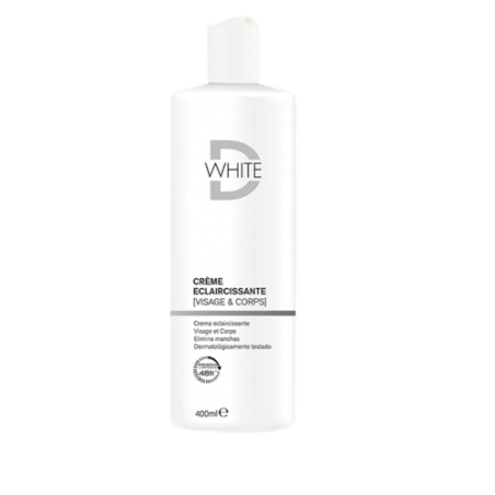 DWHITE crème éclaircissante Visage & Corps 400 ml