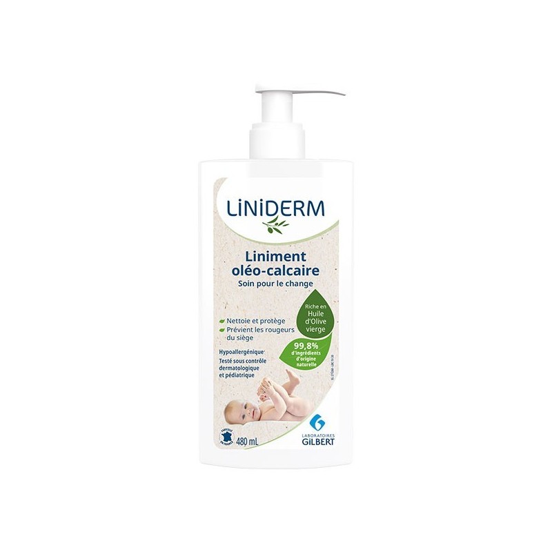 GILBERT LINIDERM liniment oléo-calcaire avec pompe | 480 ml