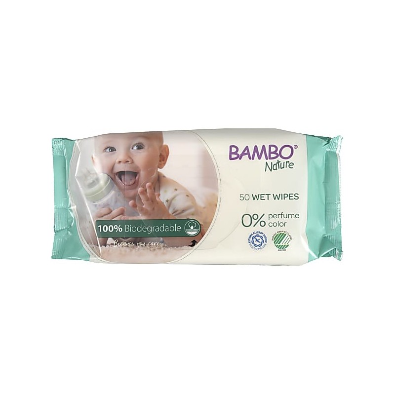 BAMBO NATURE lingettes | 50 u