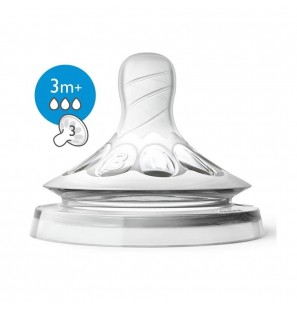 Avent Philips Tétine Natural 3 mois et + B2 Débit moyen