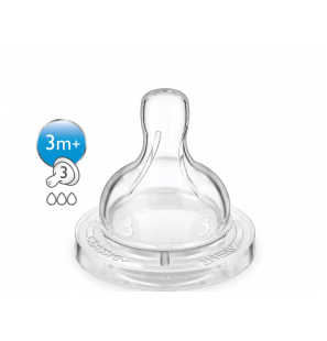 Avent Philips Tétine Classic+3 mois B2 débit moyen