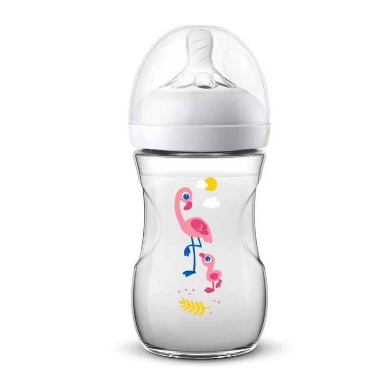 Avent philips Biberon Natural +1 mois FLAMING 260 ml