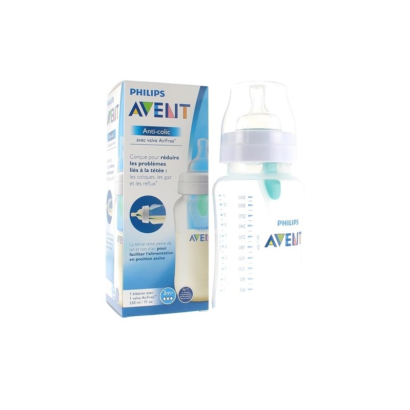 Avent Philips Biberon Anti-colic +3 mois 330 ml