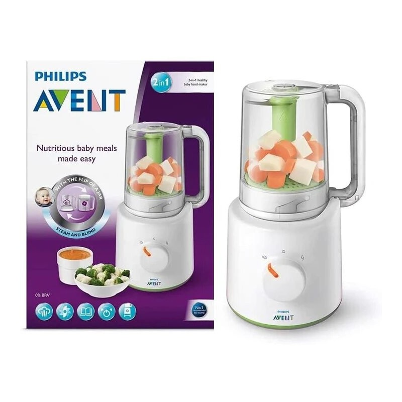 Avent Philips robot cuiseur vapeur et mixeur 2 en1