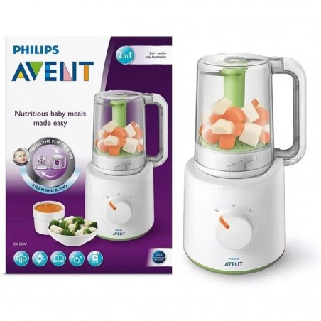 Avent Philips robot cuiseur vapeur et mixeur 2 en1