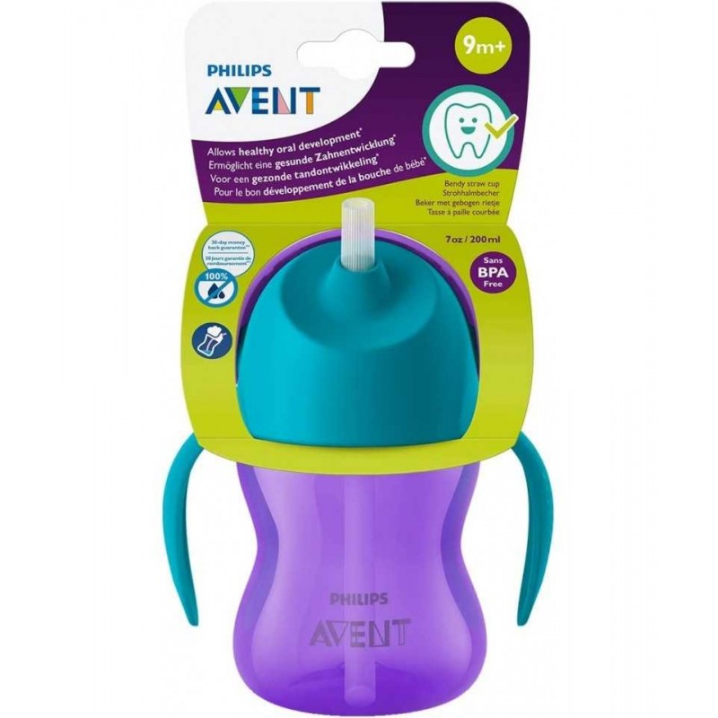 Avent Philips Tasse à paille 200 ml / 7oz 9m+