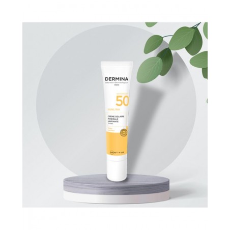 DERMINA SUNLINA crème solaire minérale teintée spf 50 (40ml)