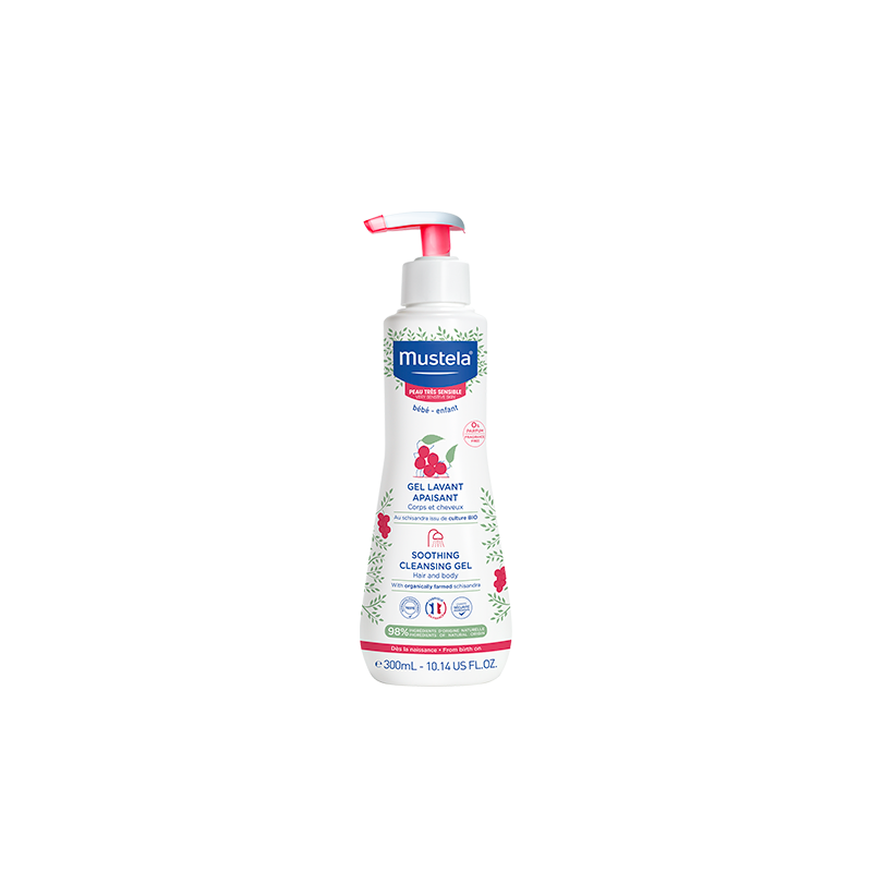 MUSTELA gel lavant apaisant corps et cheveux peau très sensible 300 ml