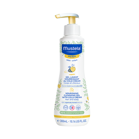 MUSTELA gel lavant surgras peau sèche | 300 ml