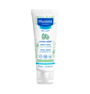 MUSTELA HYDRA BÉBÉ crème visage à l'avocat BIO | 40 ml