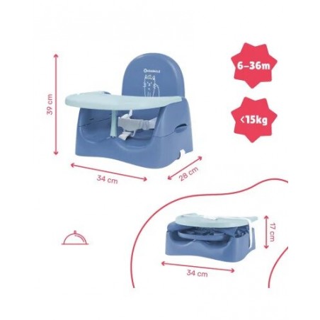 BADABULLE Rehausseur de chaise Booster Seat