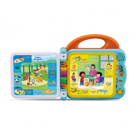 VTECH Livre interactif Mon imagier bilingue - Mes endroits préférés 1-4 ans