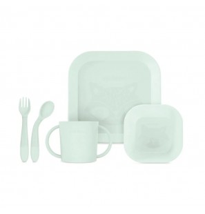 MINILAND meal set square mint 0+mois