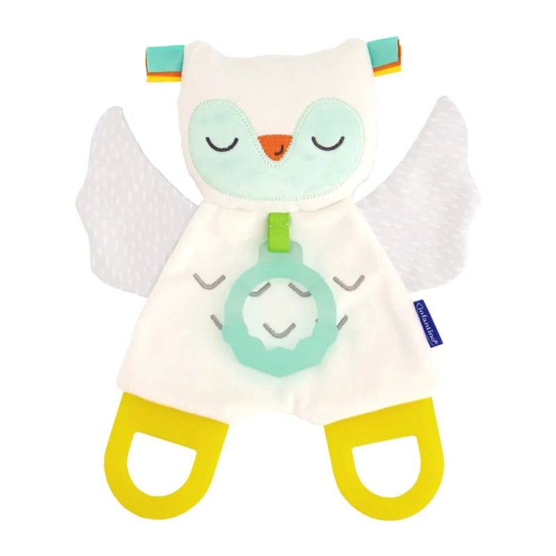 INFANTINO jouet de dentition en peluche hibou 0m+