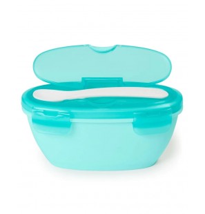 SKIP HOP  bol et cuillère de voyage easy serve - mint