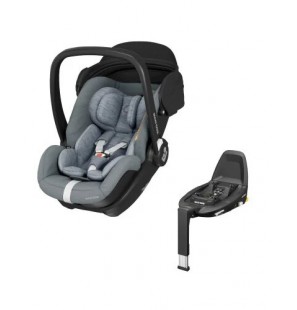 EBE CONFORT Siège auto marble essential Grey + Base fixation isofix Gr0+