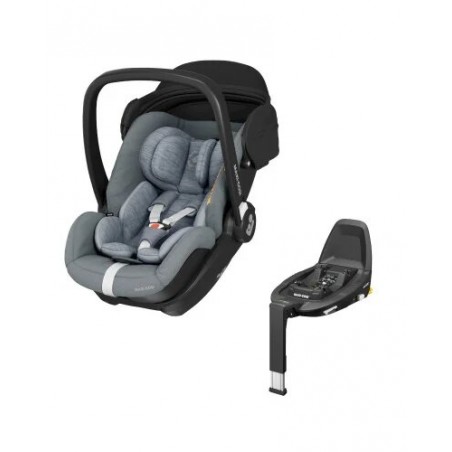 EBE CONFORT Siège auto marble essential Grey + Base fixation isofix Gr0+