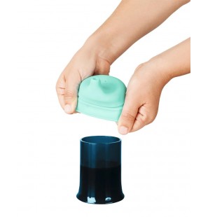 BOON SNUG SPOUT - 1 tasse 270ml + 3 couvercles à bec en silicone