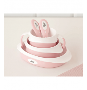 KIOKIDS Vaisselle Bebe 5 Pieces Rose