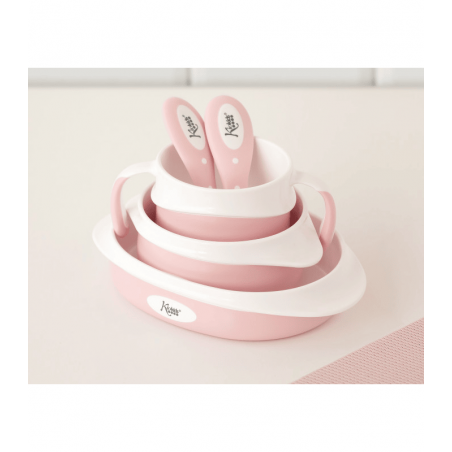 KIOKIDS Vaisselle Bebe 5 Pieces Rose