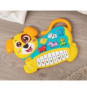 KIOKIDS Jouet Piano Musical chien