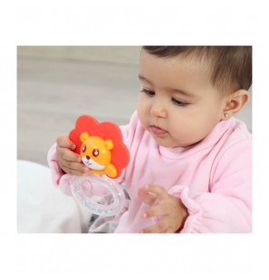 KIOKIDS Anneau de Dentition Hochet Lion