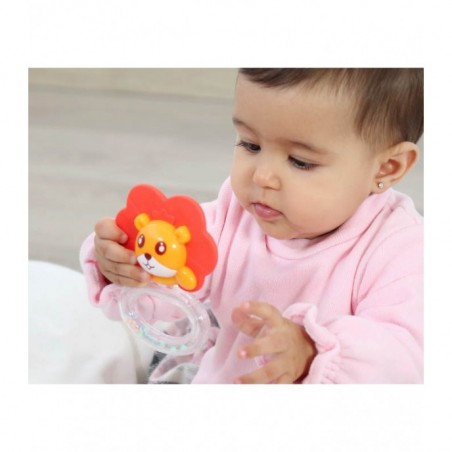 KIOKIDS Anneau de Dentition Hochet Lion