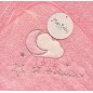 MON BABY Cap De Bain+Doudou Mord 100 X 100cm A Dormir Rose