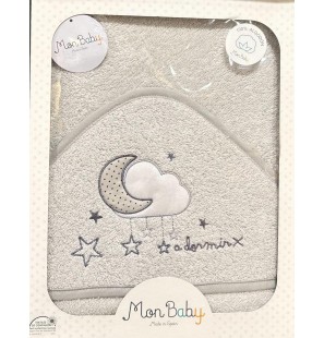 MON BABY Cap De Bain100 X 100cm a dormir gris