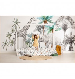 BIMBIDREAMS Housse de couette africa blanco