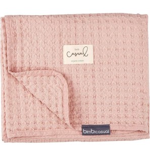 BIMBIDREAMS Couverture 95 x75 crochet rosa