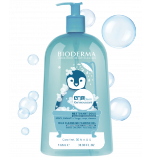 BIODERMA ABCDERM gel moussant doux | 1L